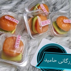 تصویر پاستیل مینی برگر ببتو بسته 80 عددی پاستیل 80 عددی ببتو شیرین