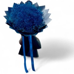 تصویر دسته گل ژیپسوفیلا آبی 