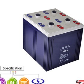 تصویر باتری مخابراتی 2 ولت 1.5 کاوا 1.5KVA صبا باتری Saba 2V 1.5KVA VRLA Battery