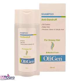 تصویر شامپو مناسب شوره برای موهای چرب 250میل الی ژن ا Oligen Anti Dandruff Shampoo For Greasy Hair 250ml Oligen Anti Dandruff Shampoo For Greasy Hair 250ml