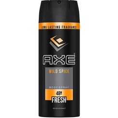 تصویر اسپری دئودورانت 48 ساعته مردانه مدل Wild Spice حجم 150 میل اکس Axe Deo Wild Spice Spray 48H For Men 150ml