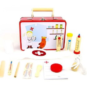 تصویر اسباب بازی ست پزشکی چوبی پیکاردو 