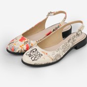 تصویر کفش تخت عروسکی زنانه طرح Good vibe 