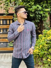 تصویر پیراهن راه راه مردانه ترک Turkish men's striped shirt