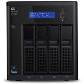 تصویر ذخیره ساز تحت شبکه 4Bay وسترن دیجیتال مدل My Cloud EX4100 ظرفیت 32ترابایت Western Digital My Cloud EX4100 4-Bay Nas - 32TB