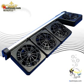 تصویر فن خنک کننده 4 موتور کولد ویند 400 هگزا Up Aqua Cooling 2 Fan G-051-02