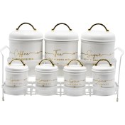 تصویر ست پاسماوری بی وی کی 7 پارچه طرح لاو کد 815696 BVK 7-piece pajama set, love design, code 815696