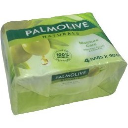 تصویر صابون پالمولیو مرطوب کننده با عصاره آلوئه ورا و روغن زیتون بسته (4*90 گرمی) PALMOLIVE naturals moisturizing care with aloe vera extract & olive oil 