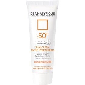 تصویر کرم ضد آفتاب رنگی SPF50 درماتیپیک مدل Hydra مناسب پوست خشک حجم 50 میل - رنگ بژ طبیعی (141717) 