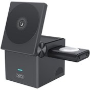 تصویر شارژر وایرلس 3 کاره 15 وات xo ایکس او CX027 Wireless charger 3 functions 15 W xo XO CX027