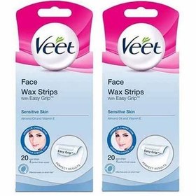 تصویر پک نوار موبر مخصوص صورت بسته 2 عددی ویت ( تاریخ مصرف 2018/02) ا Veet For Face Hair Remover Strips Pack Of 2 Veet For Face Hair Remover Strips Pack Of 2
