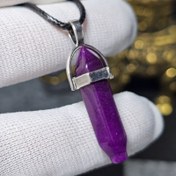 تصویر آویز گردنبند سنگ جید معدنی کد 35901 