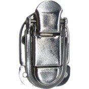 تصویر چفت آنتیک مهمات نقره ای طول 55 میلی‌متر 