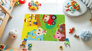 تصویر زیرانداز ضدآب اسباب بازی و غذای کودک3-10e 3-10e