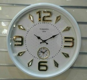 تصویر ساعت دیواری تورنتو 304 دوزمانه Torento 304 Clock