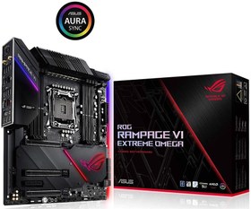 تصویر مادربرد ایسوس مدل راگ رمپیج وی آی اکستریم امگا ROG RAMPAGE VI EXTREME OMEGA LGA 2066 X299 Motherboard