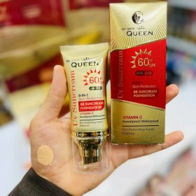 تصویر ضد آفتاب رنگی کویین SPF60 اکستریم Queen C.E.SPF90