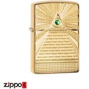 تصویر فندک زیپو مدل ۴۹۰۶۰ طرح چشم جهان بین 