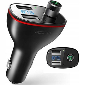 تصویر شارژر فندکی و پخش کننده بلوتوث راک مدل B300 Bluetooth FM Transmitter با قابلیت مکالمه 