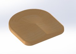 تصویر فایل سه بعدی نشیمن صندلی N01 دانلود طرح کفی صندلی چوبی