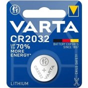 تصویر باتری سکه‌ ای وارتا مدل CR2032 Varta CR2032 Lithium Battery