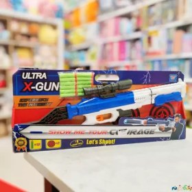 تصویر تـفنگ بازی مدل زورو طرح x-gun سفید اسباب بازی اسباب بازی جنگی متفرقه مدل زورو طرح x-gun