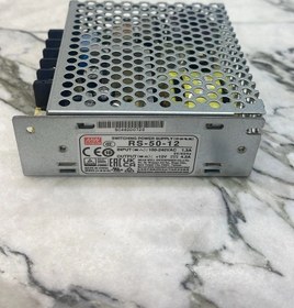 تصویر منبع تغذیه RS-50-12 MEAN WELL RS-50-12