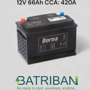 تصویر باتری خودرو برنا ۶۶ آمپر 