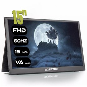 تصویر مانیتور 15 اینچ قابل حمل اسکپتر مدل EX15-DIR Sceptre EX15-DIR 15-Inch VA Full HD Portable Monitor