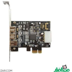 تصویر کارت PCIe 1394b با چیپست Texas Texas PCI Express 1394b FireWire Card