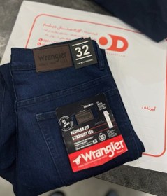 تصویر شلوار لی راسته Wrangler سرمه ای سیر Classic jeans Straight Navy blue