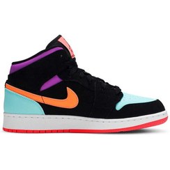 تصویر کفش نایک ایرجردن 1 ایکوالیتی سفید مشکی Nike Air jordan 1 Equality AirJordan 1 Retro High Equality