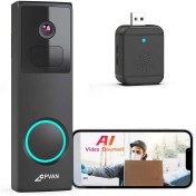 تصویر زنگ درب تصویری بیسیم برند CPVAN مدل ‎DB2 CPVAN brand wireless video doorbell, model DB2