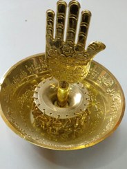 تصویر کاسه چهل کلیدحضرت اباالفضل علیه السلام جنس لاکی 