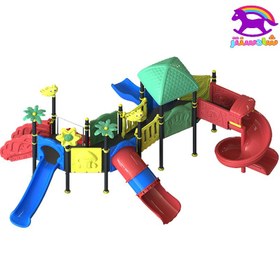 تصویر مجموعه بازی پارکی پلی اتیلن کودکان مدل SP4003 