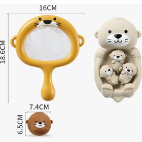 تصویر اسباب بازی حمام تور و سمور آبی konig kids 