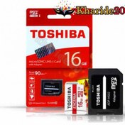 تصویر قیمت عمده رم میکرو توشیبا حرفه ای با خشاب Toshiba 16GB 90MB 