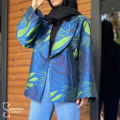 تصویر کت نیمه رسمی کوتاه ژاکارد 