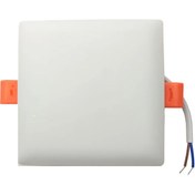 تصویر پنل LED پی جی تی 10 وات فول لایت فنر متغیر طرح توکار مربع نورمهتابی با گارانتی 