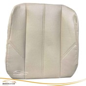 تصویر روکش صندلی رنو مگان 2000 چرم وسط سوزنی رنگ کرم استخوانی 