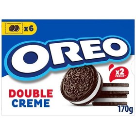 تصویر بیسکوئیت جعبه ای اورئو دبل کرم 6 بسته 2 عددی | OREO DOUBLE CREME 