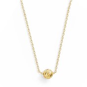 تصویر گردنبند طلا 18 عیار طرح البرنادو تکی 