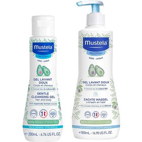 تصویر شامپو سر و بدن حاوی عصاره آواکادو موستلا Mustela 