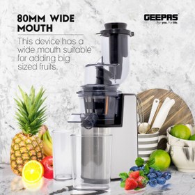 تصویر آبمیوه گیری جی پاس مدل GSJ44019UK Slow Juicer/S/s Housing