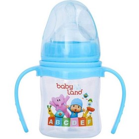 تصویر شیرخوری دهانه عریض ارتودنسی دسته دار 150میل PP آویز مدل 408 بی بی لند Baby Land 408 Baby Bottle 150ml