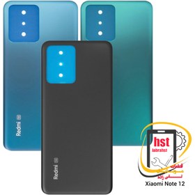 تصویر درب پشت شیائومی Redmi Note 12 رنگ مشکی 