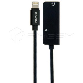 تصویر کابل تبدیل AUX باوین مدلAux25 آیفون به جک 3.5 Bavin Aux25 iPhone AUX conversion cable to 3.5 jack