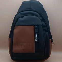 تصویر بادی بگ قهوه ای مدل دو رنگ Two-color brown body bag
