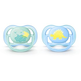 تصویر پستانک 2 عددی 0-6 ماه دایناسور و ابر Ultra Air اونت Avent Baby pacifier code: