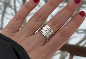 تصویر انگشتر نقره یونانی ا